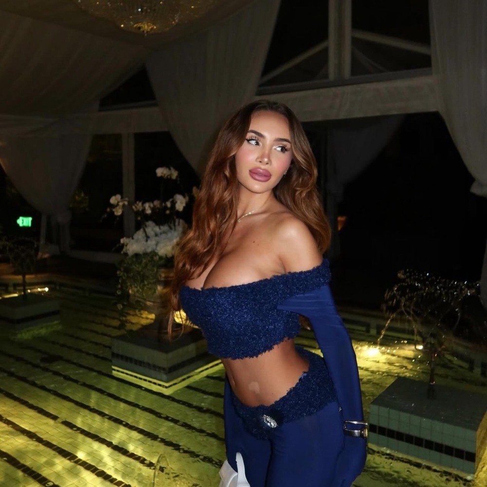 Deep Blue Night Crop Top